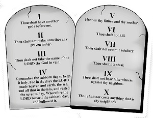 The Ten Commandments Given By Moses